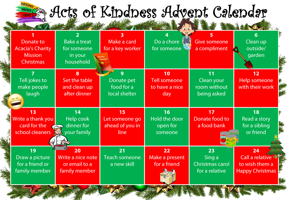 Advent Acts of Kindness – William Howard School