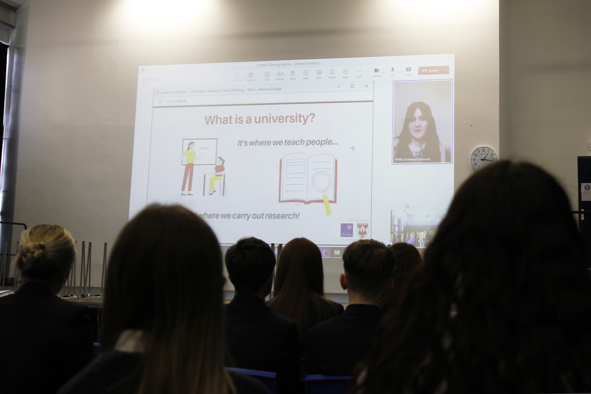 Year 10 University Aspirations - William Howard School