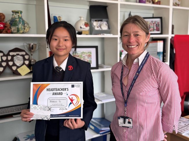 Y8 Rebeeca HT Award