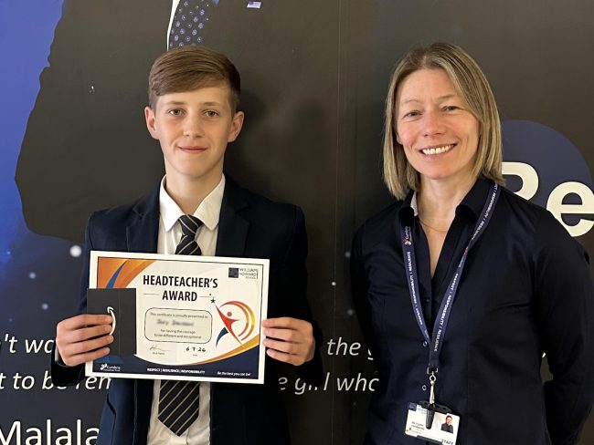 Y9 Joey HT Award 2